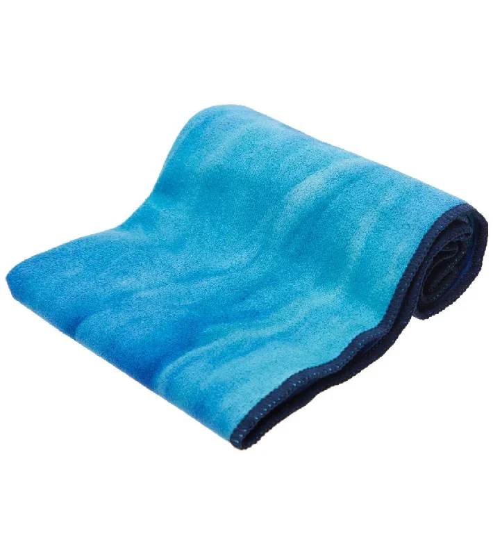 Manduka eQua Yoga Hand Towel Pacific Blue Hand Dye