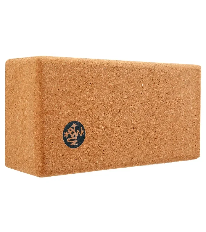 Manduka Lean Cork Yoga Block 3 Inch