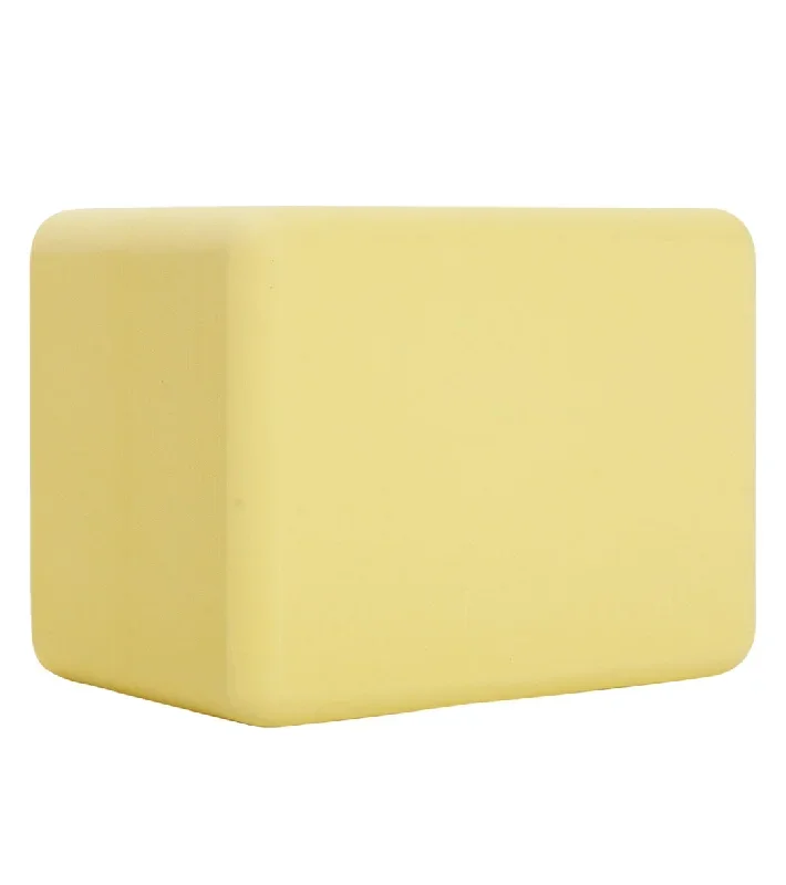 Manduka Recycled Foam Mini Yoga Block Lemon