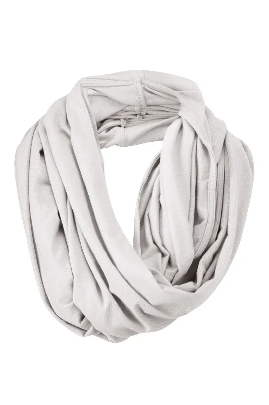 Merino Wool Snood - Silver Mist Grey