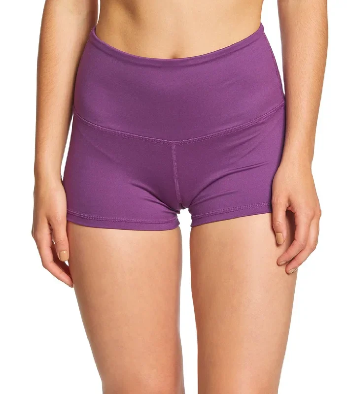 Mika Yoga Wear Bella High Waist Yoga Shorts Indigo