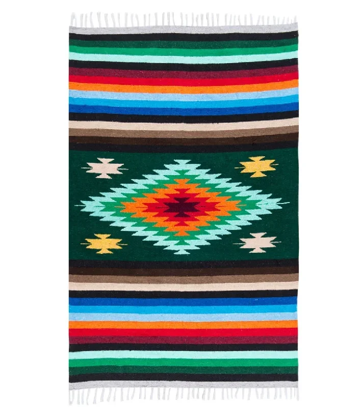 Native Yoga Super Diamond Mexican Yoga Blanket (Colors May Vary)