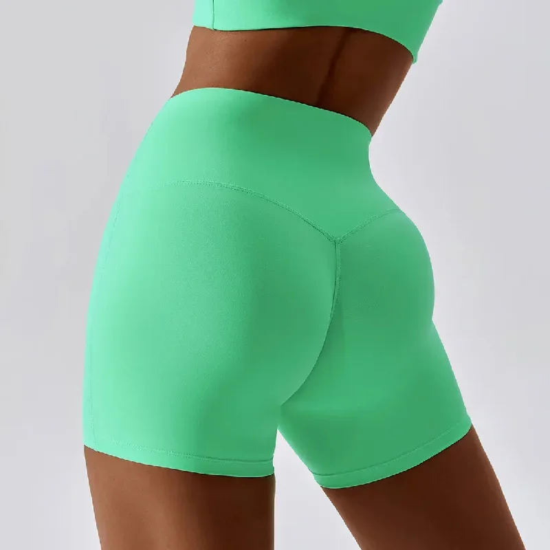 Neon yoga shorts