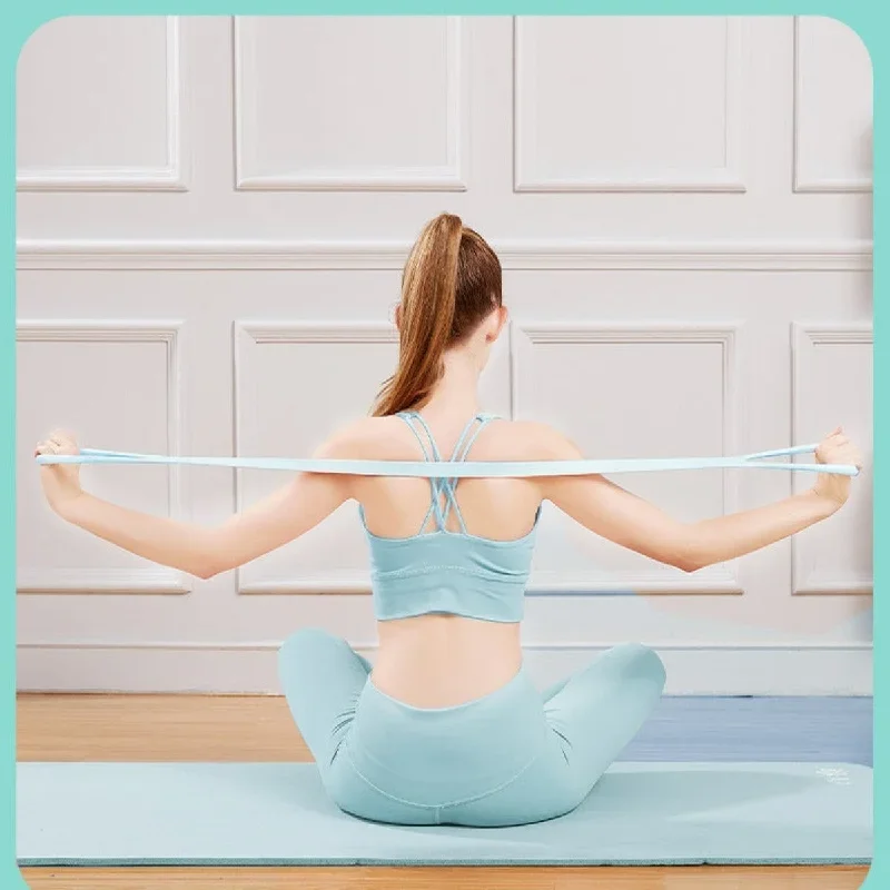 New 8-figure stretcher Yoga elastic with open shoulder beautiful back rope 3colors MOQ:10PCS