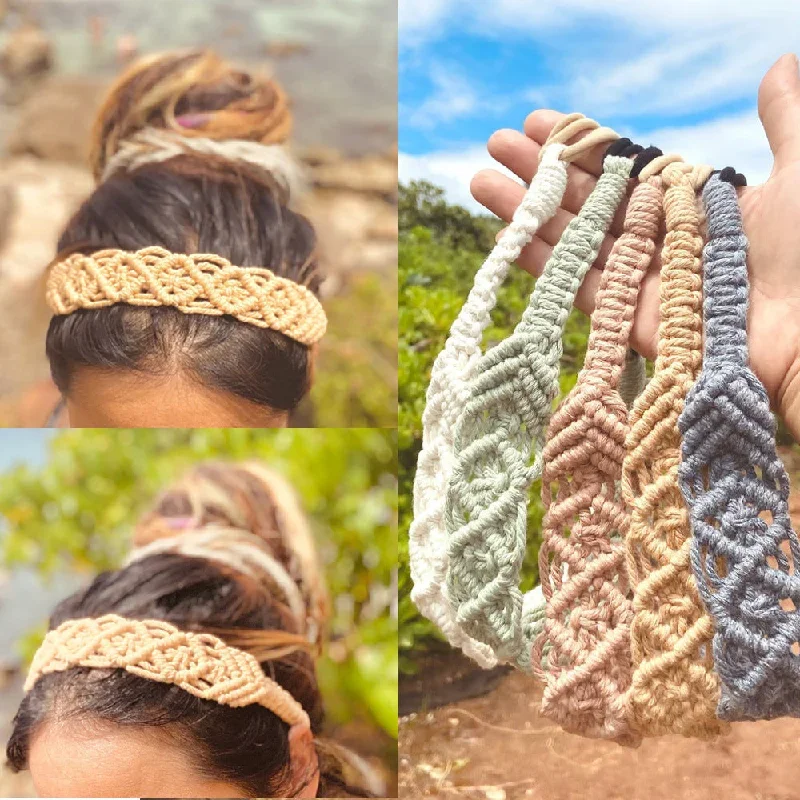 Boho Hand Braided Cotton Rope Headband