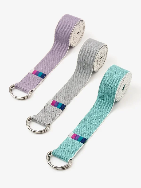 Yogamatters Organic Cotton Chambray D-ring Yoga Belt - Pack of 20