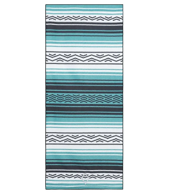 Nomadix Baja Double-Sided Yoga Mat Towel Aqua