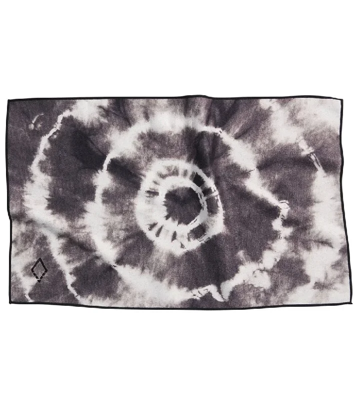 Nomadix Black Tie Die Yoga Hand Towel Black