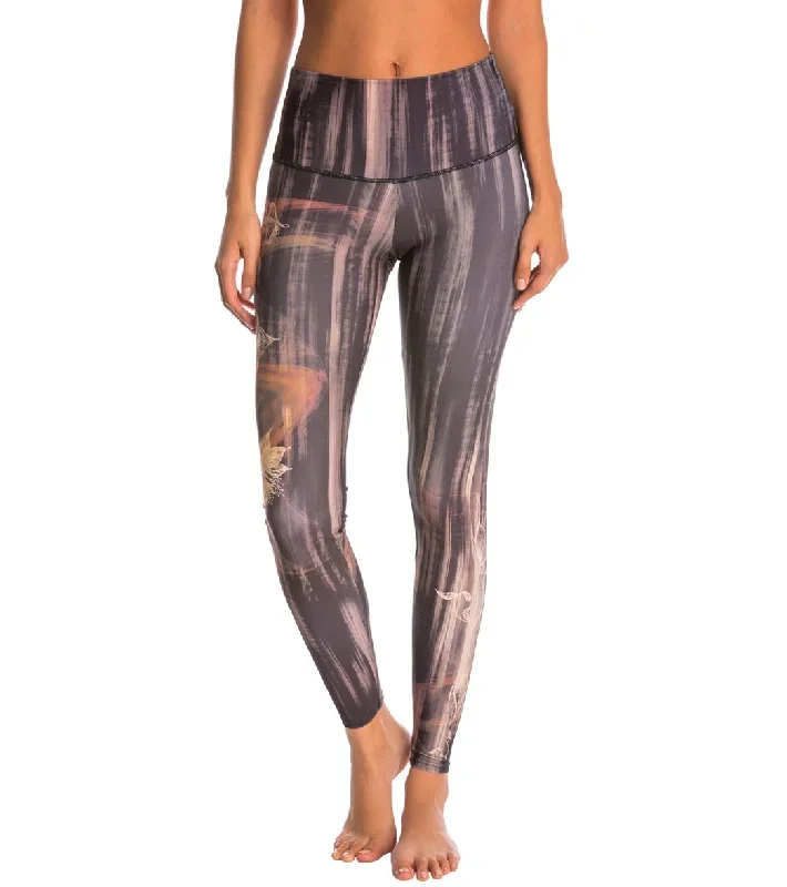 Onzie High Waisted Graphic Yoga Leggings Henna