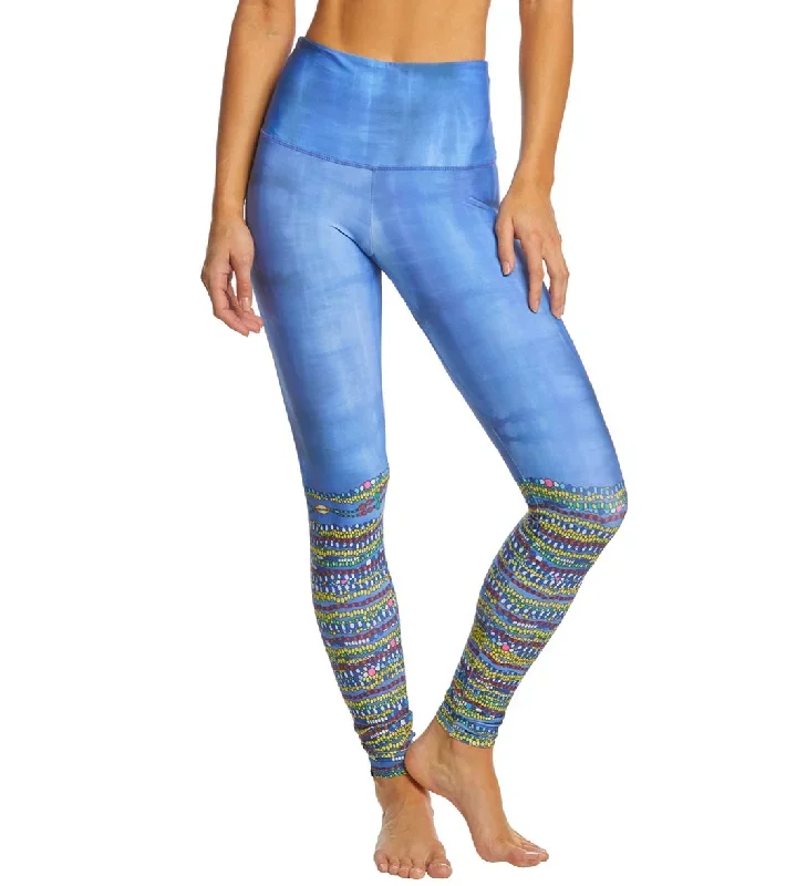 Onzie High Waisted Graphic Yoga Leggings Santaria