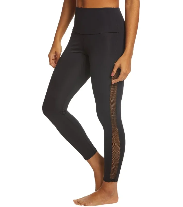 Onzie Side Runner Yoga Leggings Black