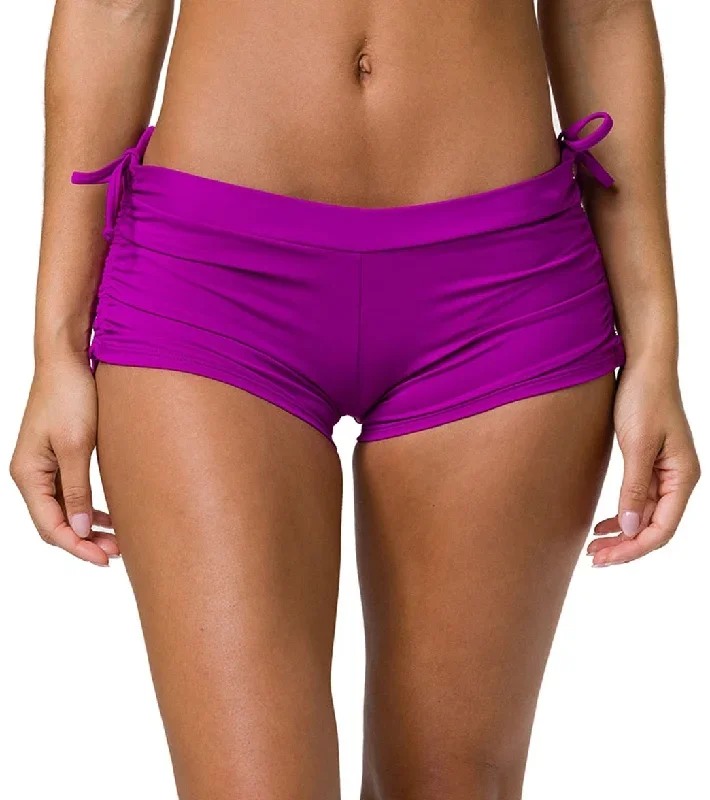 Onzie Side String Yoga Shorts Orchid