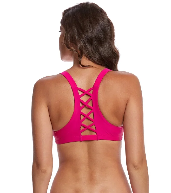 Onzie Weave Yoga Sports Bra Summer Rose