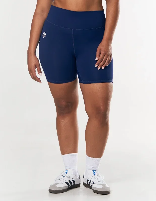 Racquet Club Midi Bike Shorts - Navy