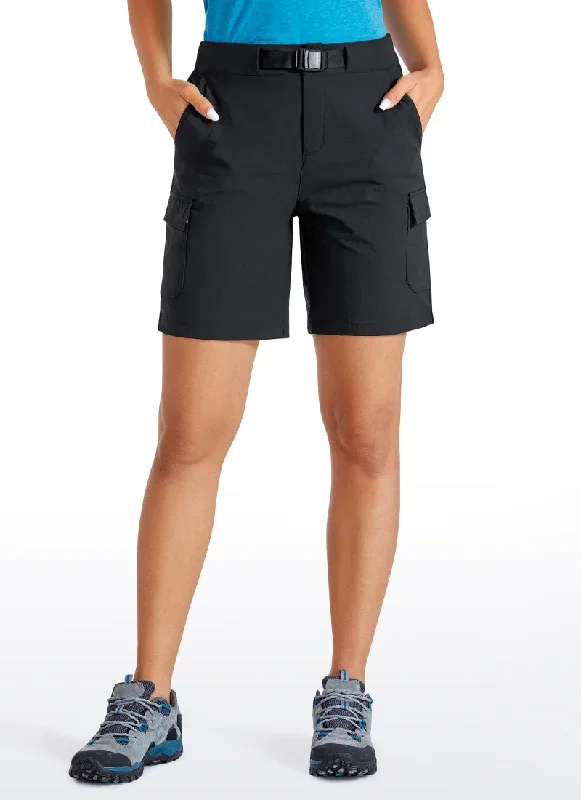 Cargo Mid-Rise Hiking Shorts with Belt Loops 7