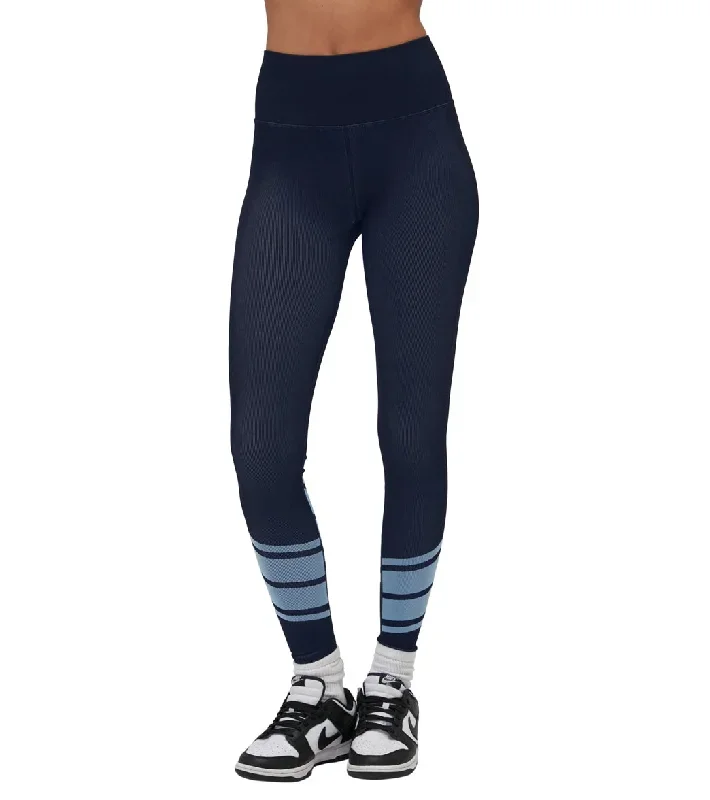 Spiritual Gangster Love Sculpt Jacquard Legging Midnight Sky/Bluebird Day