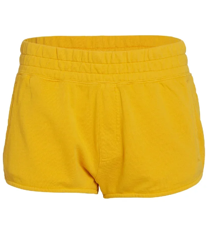 Spiritual Gangster Zen Mid-Rise Yoga Shorts Marigold