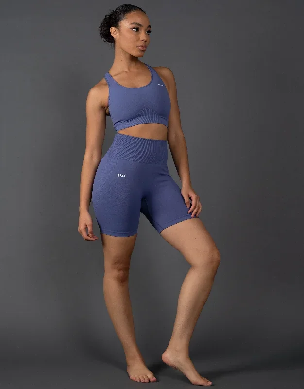 Premium Seamless Midi Bike Shorts V5.1 - Topaz