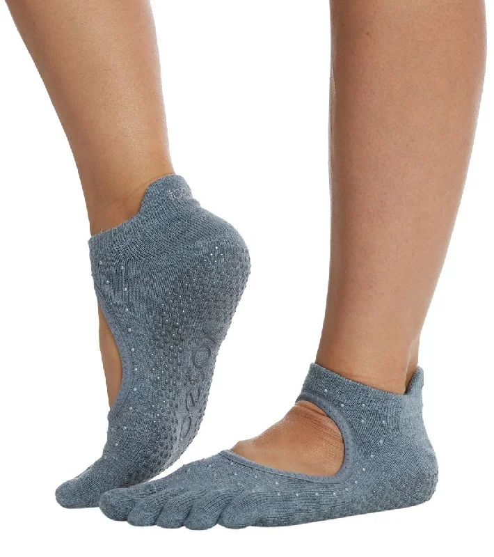 Toesox Bellarina Full-Toe Yoga Grip Socks Baltic