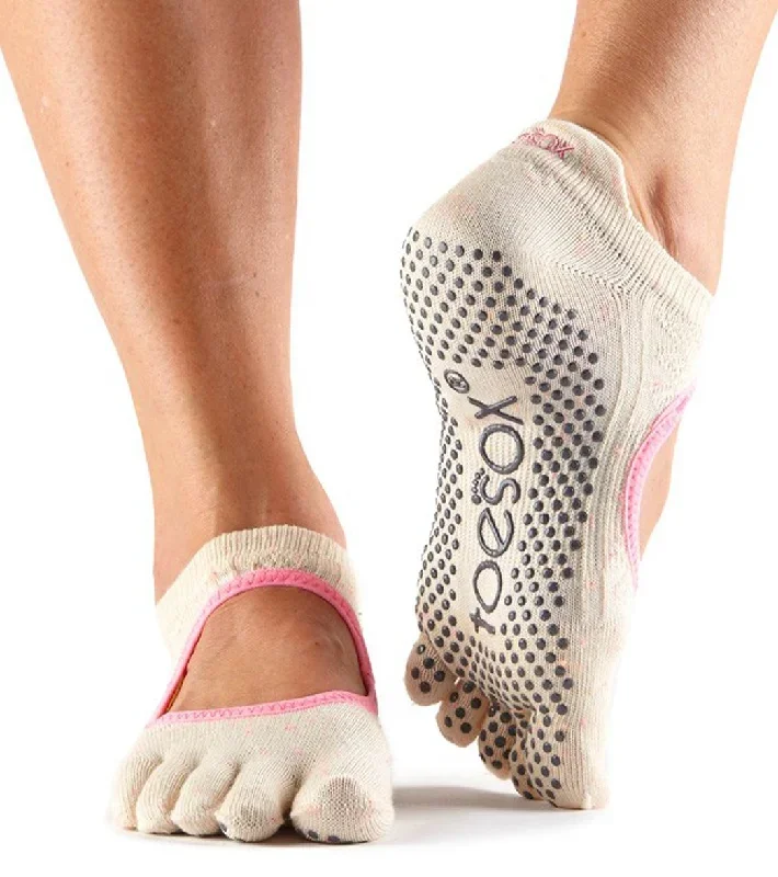 Toesox Bellarina Full-Toe Yoga Grip Socks Confetti