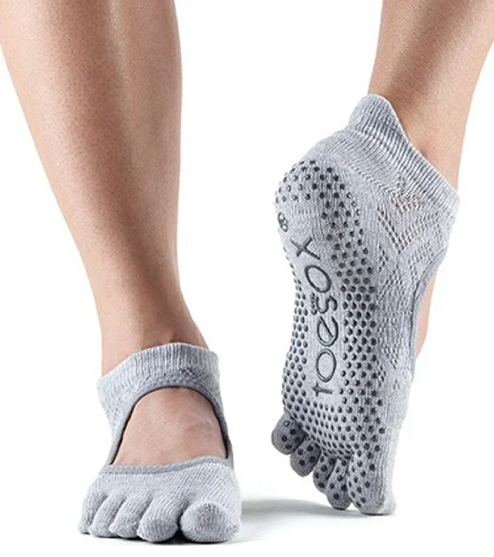 Toesox Bellarina Full-Toe Yoga Grip Socks Diamond Willow