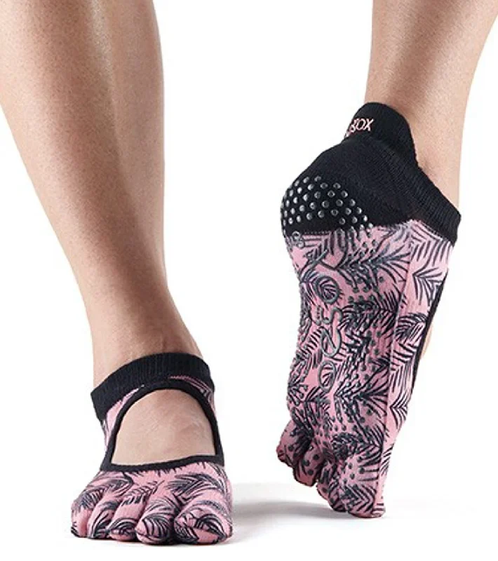 Toesox Bellarina Full-Toe Yoga Grip Socks Palm