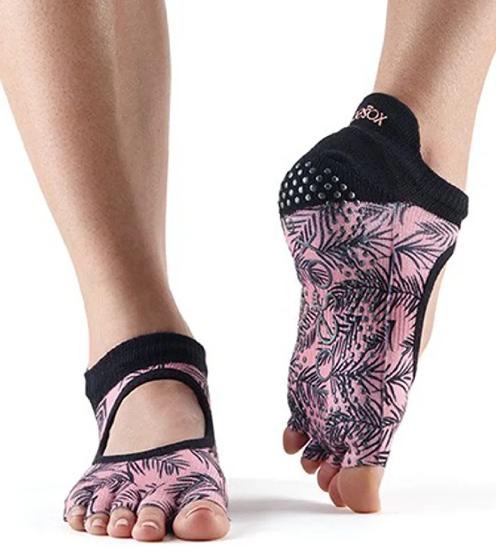 Toesox Bellarina Half-Toe Yoga Grip Socks Palm