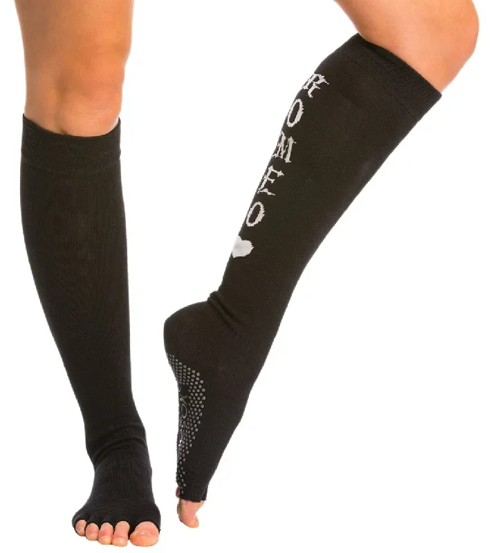 Toesox Knee High Scrunch Half-Toe Yoga Grip Socks Solemate