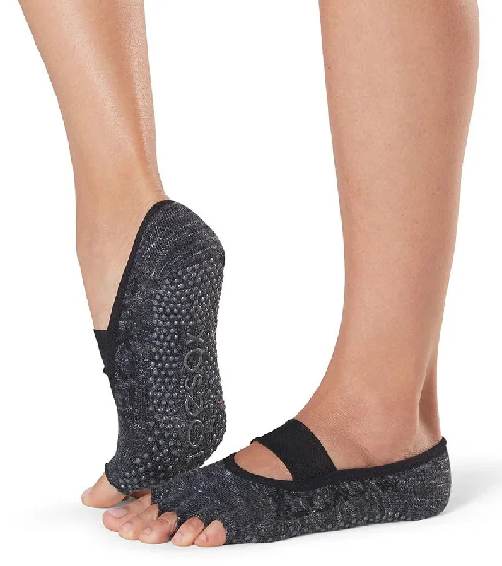 Toesox Mia Half-Toe Yoga Grip Socks Quartz