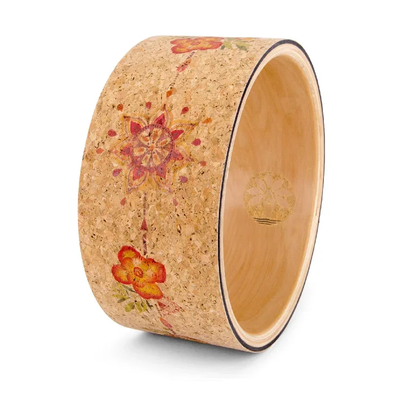 Tropical Vibes Cork Yoga Wheel