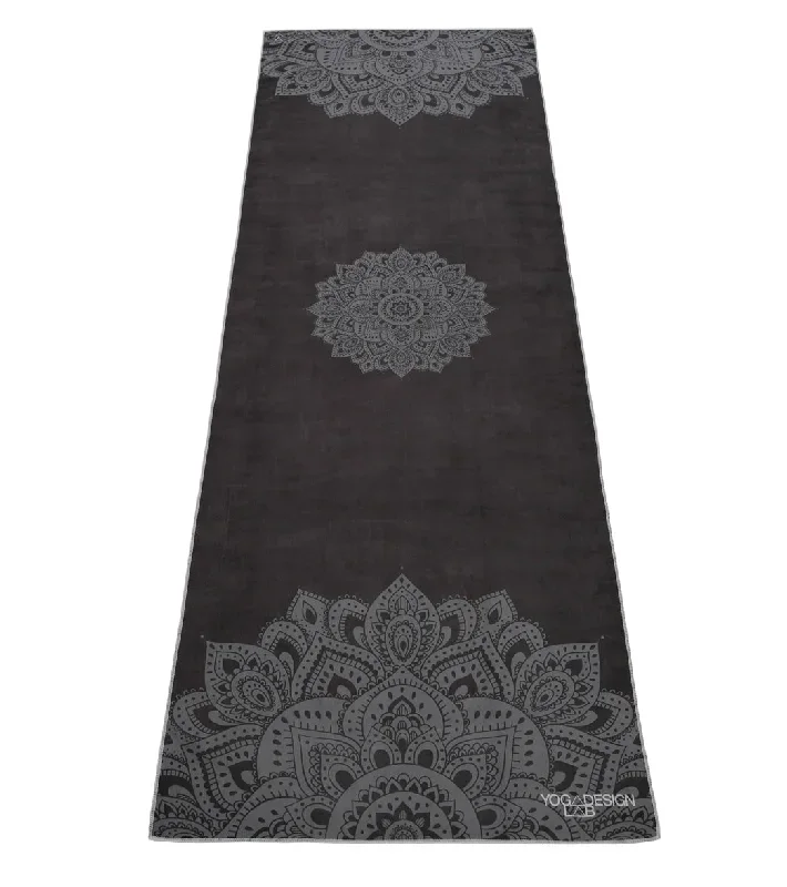 Yoga Design Lab Mat Yoga Towel Mandala Black Mandala Black